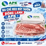 Ba chỉ heo rút sườn đông lạnh Apk nhập khẩu Nga