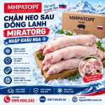 Chân heo sau đông lạnh Miratorg nhập khẩu Nga
