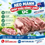 Heo mảnh nhập khẩu đông lạnh Úc (Heo 6 mảnh)