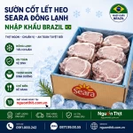 Sườn cốt lết heo Seara đông lạnh nhập khẩu Brazil