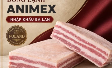 Ba rọi rút sườn đông lạnh Animex nhập khẩu Ba Lan