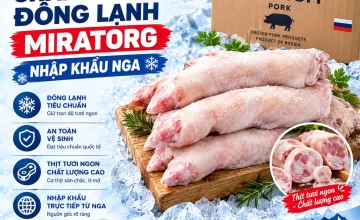 Chân heo sau đông lạnh Miratorg nhập khẩu Nga