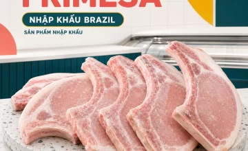 Cốt lết heo đông lạnh Frimesa nhập khẩu Brazil