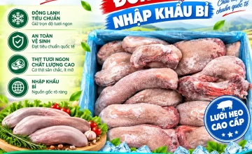 Lưỡi heo đông lạnh nhập khẩu Bỉ