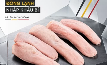 Lưỡi heo không cuống đông lạnh nhập khẩu Bỉ