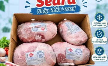 Nạc đùi heo đông lạnh Seara nhập khẩu Brazil