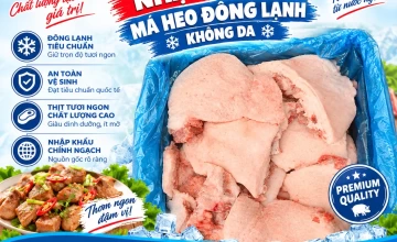 Nọng heo nhập khẩu – Má heo đông lạnh không da
