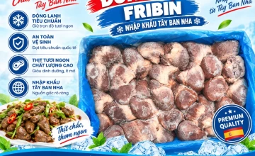 Tim heo đông lạnh Fribin nhập khẩu Tây Ban Nha