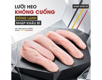 Lưỡi heo không cuống đông lạnh nhập khẩu Bỉ