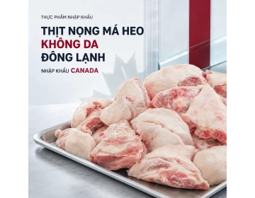 Thịt nọng má heo không da nhập khẩu Canada