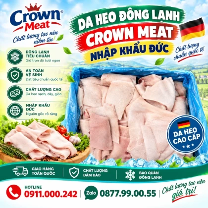 Da heo đông lạnh Crown Meat nhập khẩu Đức