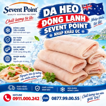 Da heo đông lạnh Sevent Point nhập khẩu Úc