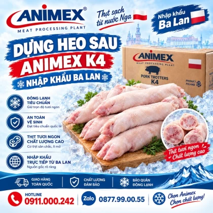 Dựng heo sau Animex K4 nhập khẩu Ba Lan