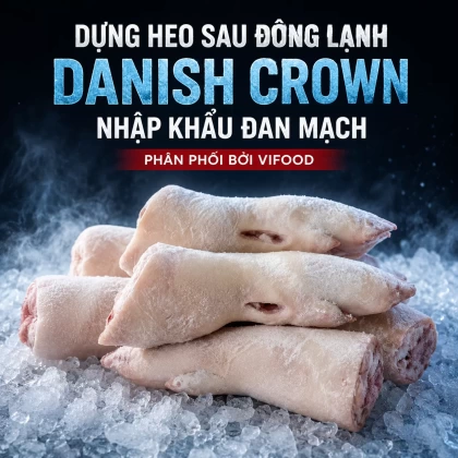 Dựng heo sau đông lạnh Danish Crown nhập khẩu Đan Mạch
