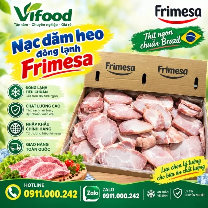 Nạc dăm đông lạnh Frimesa nhập khẩu Brazil