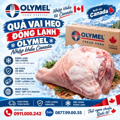 Quả vai heo đông lạnh Olymel nhập khẩu Canada