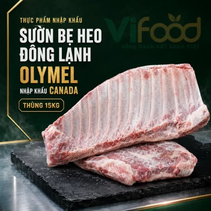 Sườn bẹ heo Olymel nhập khẩu Canada thùng 15kg