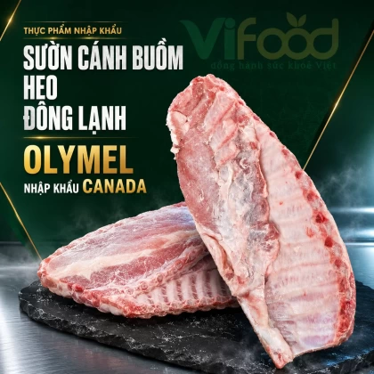 Sườn cánh buồm heo Olymel nhập khẩu Canada