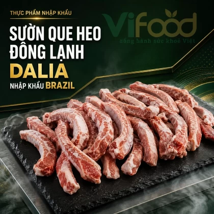 Sườn que heo đông lạnh Dalia nhập khẩu Brazil