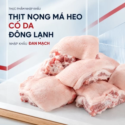 Thịt nọng má heo có da nhập khẩu Đan Mạch