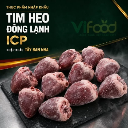 Tim heo đông lạnh ICP nhập khẩu Tây Ban Nha