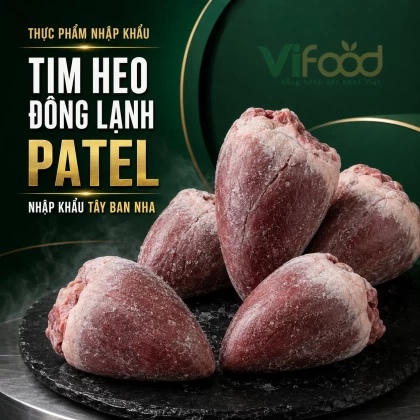 Tim heo đông lạnh Patel nhập khẩu Tây Ban Nha