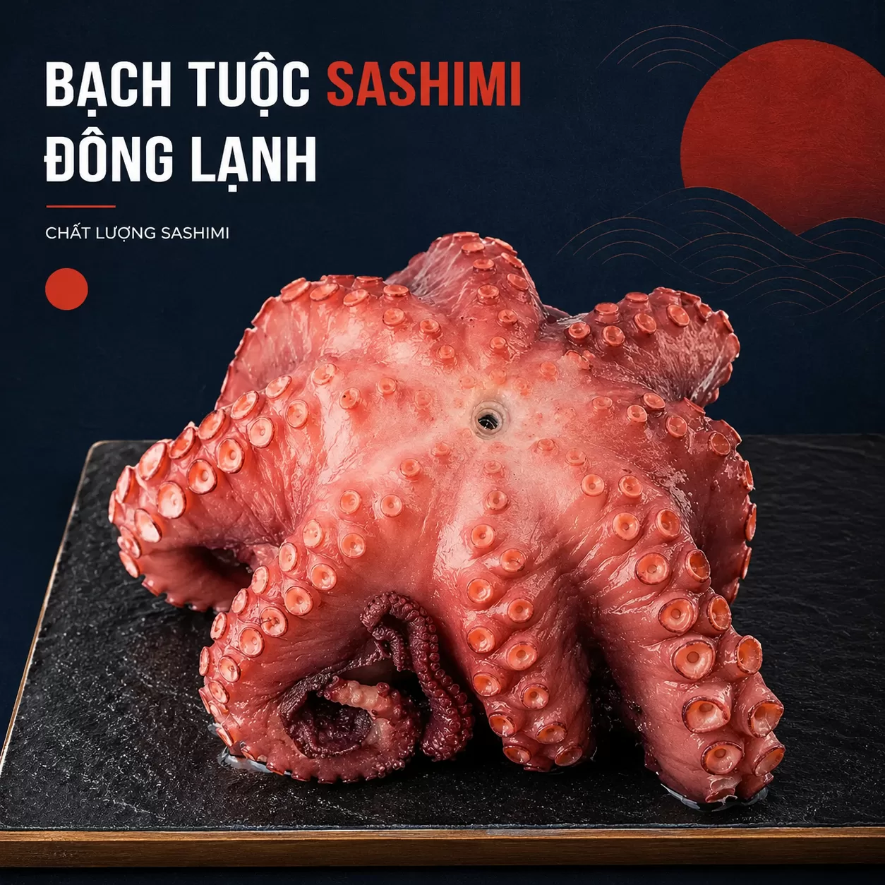 Bạch tuộc Sashimi đông lạnh