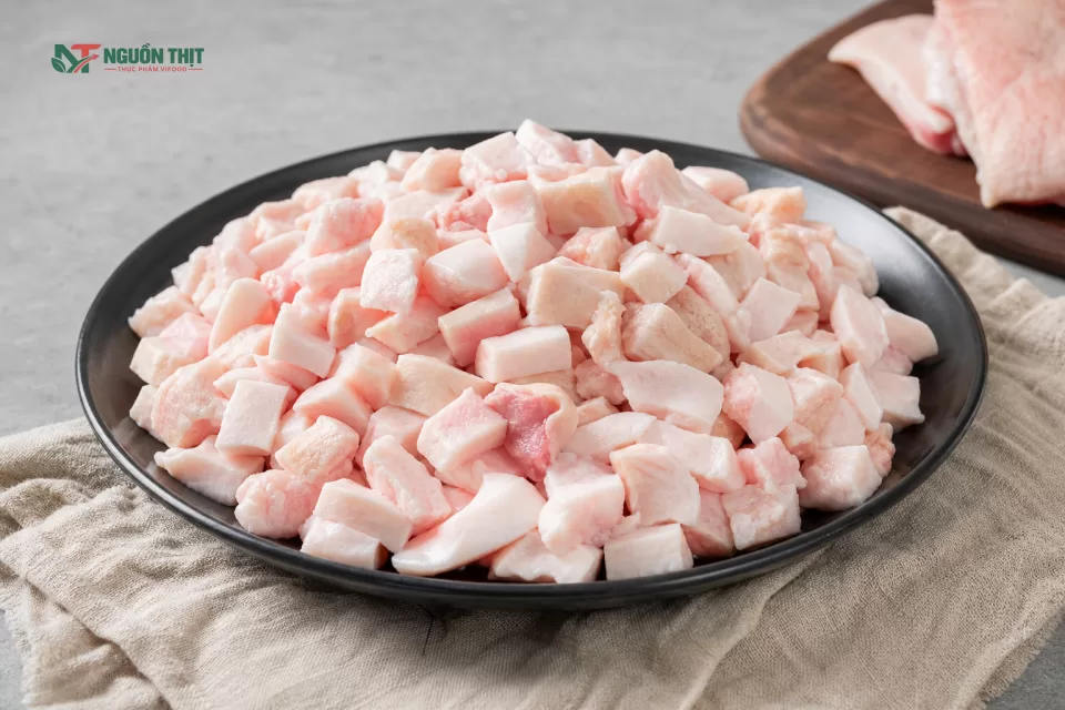 Hình minh họa Mỡ heo vụn có da đông lạnh nhập khẩu Úc là gì?