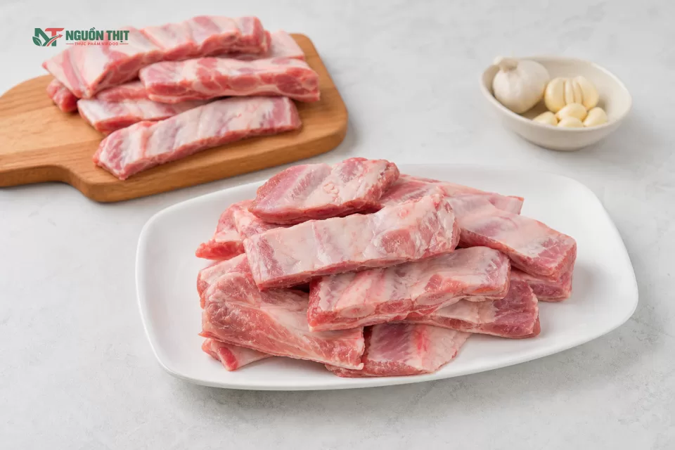 Hình minh họa Sườn sụn heo đông lạnh Animex Narrow Cut là gì?