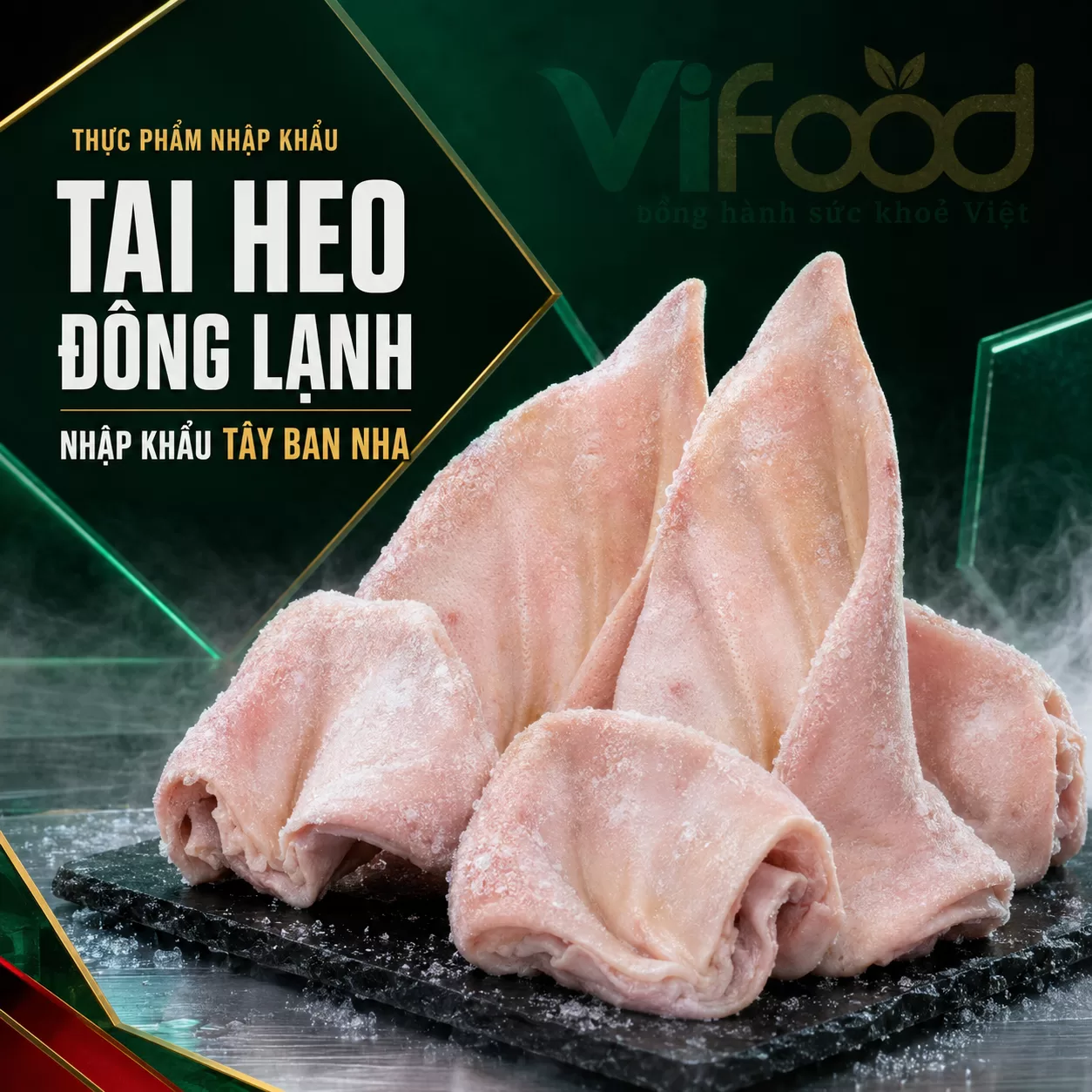 Tai heo đông lạnh nhập khẩu Tây Ban Nha